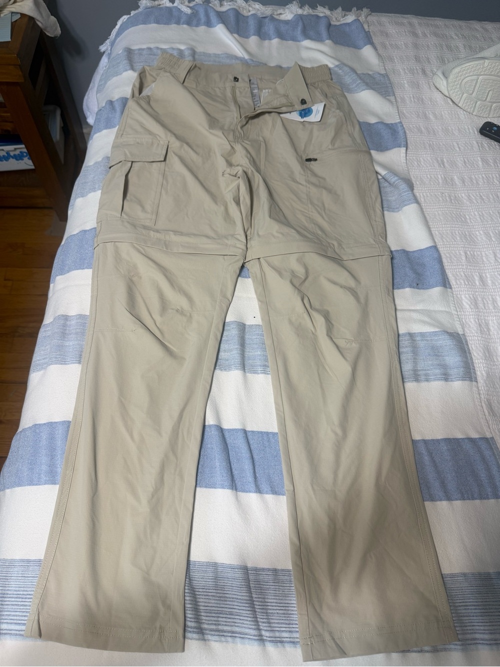 Amazon Men's Convertible Cargo Pants - Beige/Tan